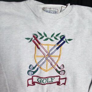 Vintage Danaggers Golf Emroidered Crewneck Sweatshirt